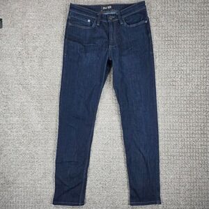 DU/ER L2X Slim Fit Jeans Mens 30x32 Dark Indigo Blue Performance Denim Pants